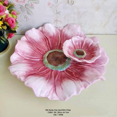 BÌNH THỦ CÔNG HOA ĐÀO HAI MẶT